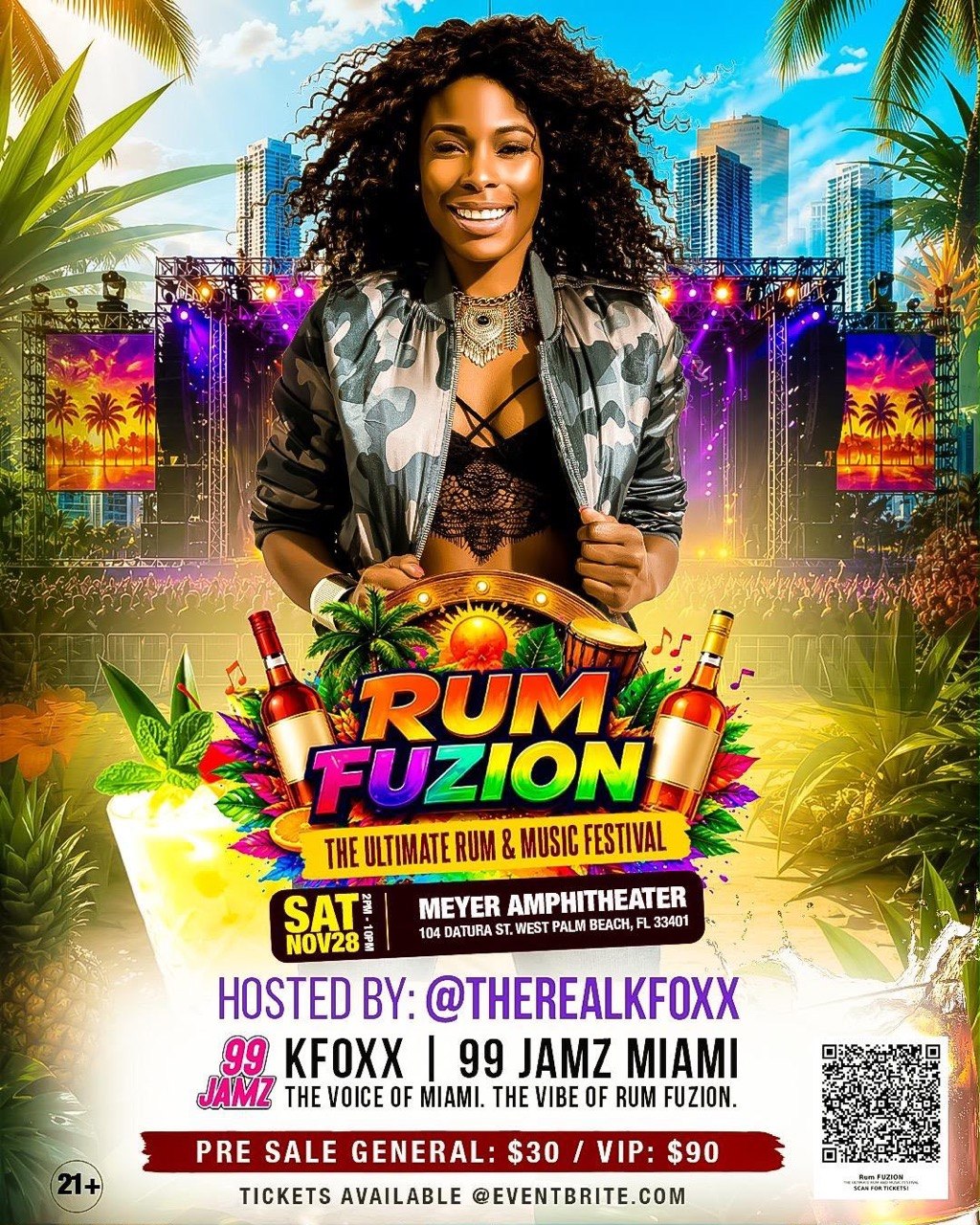KFoxx from 99 JAMZ Miami - official host of Rum Fuzion 2026