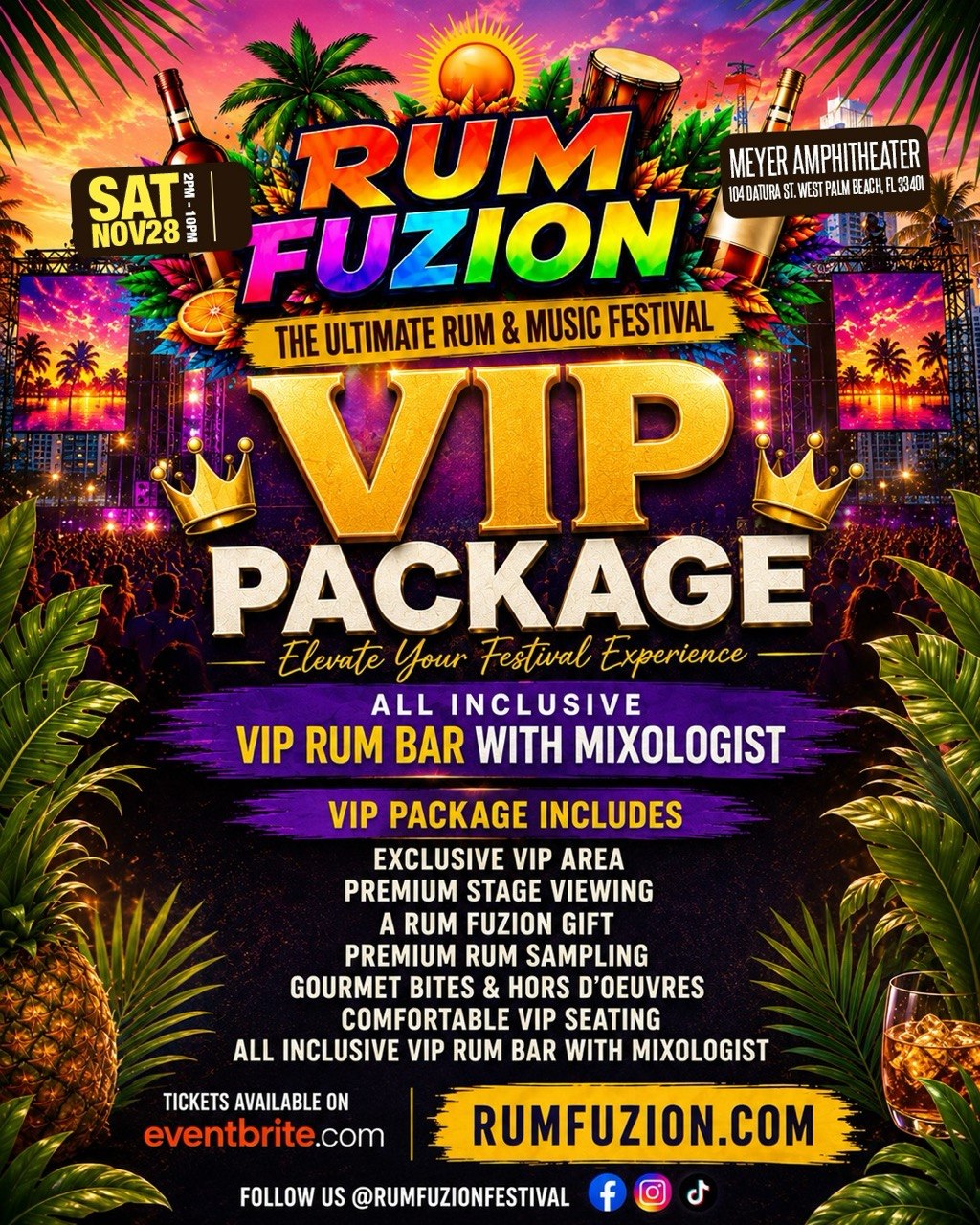 Rum Fuzion VIP Package - all inclusive rum bar with mixologist